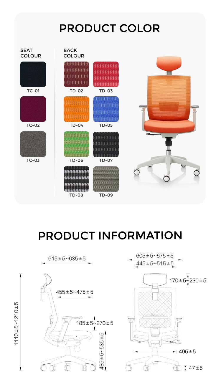 Wholesale Modern Furniture Luxury Manager Staff High Back Mesh Swivel Executive Ergonomic Office Chair