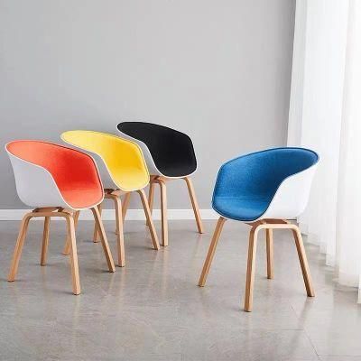 Fashion Nordic Restaurant Plastic Chair Modern Cafe Back Plastic PP Chair