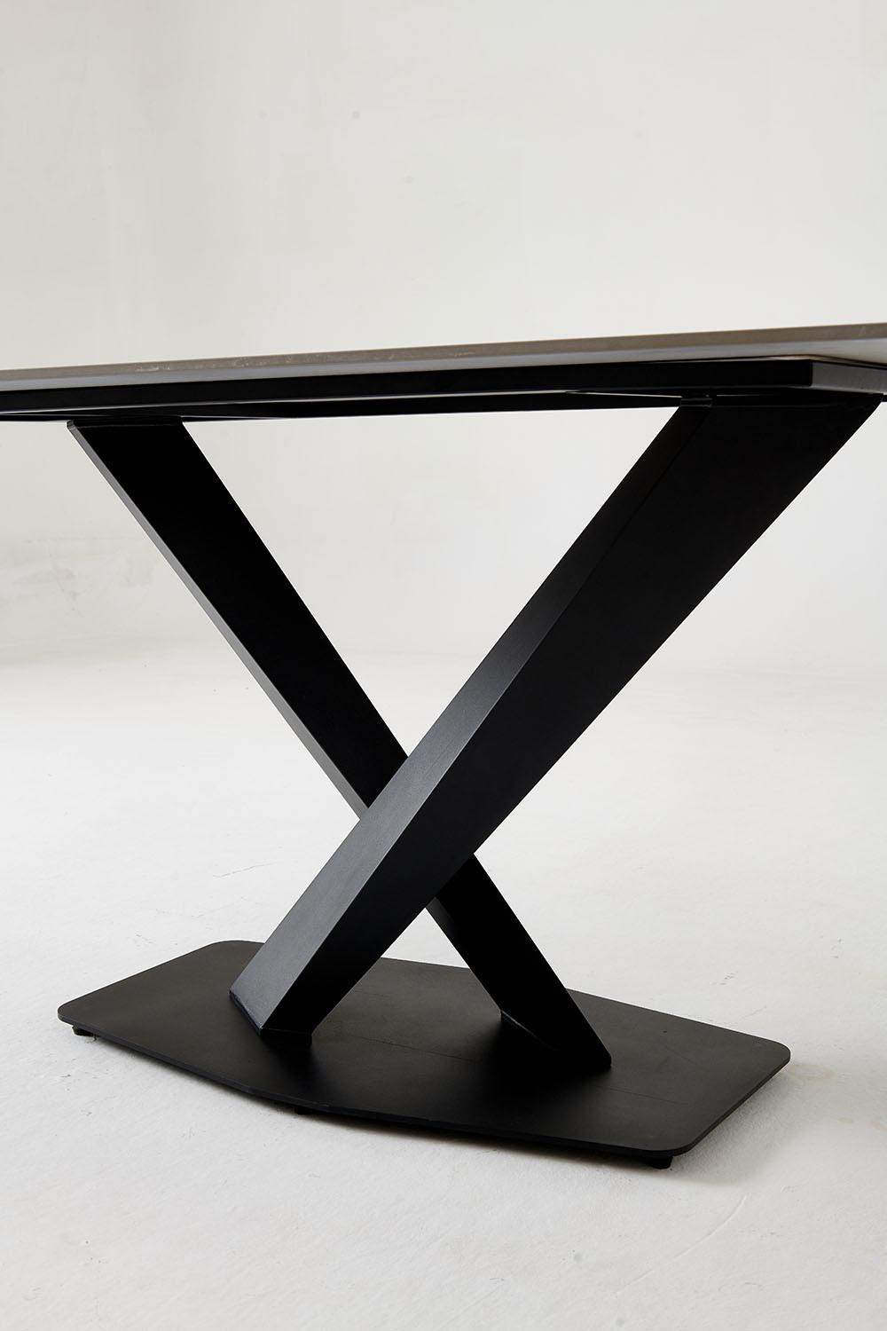 Modern Luxury Pandora Office Table Countertop with Crossing Legs