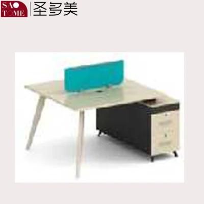 Modern Minimalist Office Furniture Two-Seater Desk