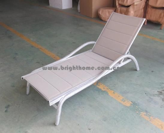 Aluminum Textilene Sun Lounge Beach Sunbed