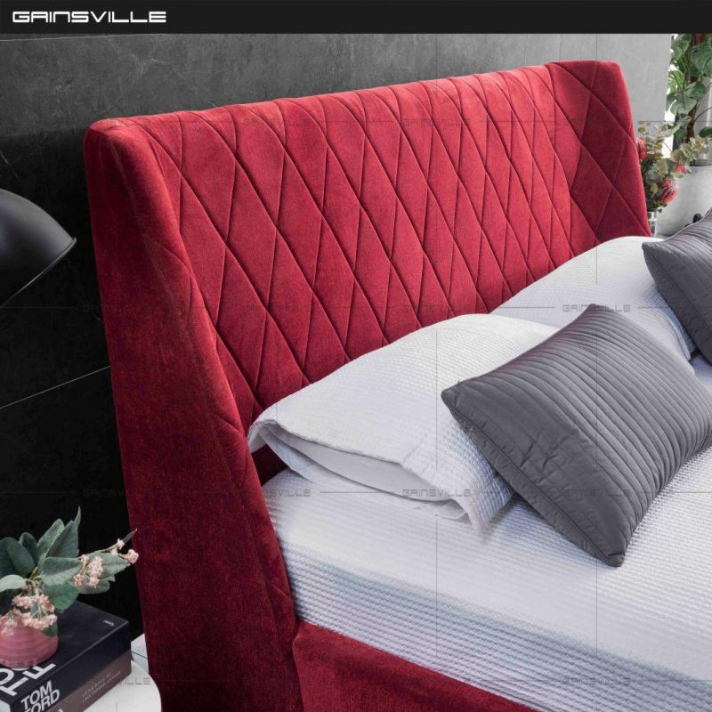 Modern Bedroom Furniture Leather Bedroom Upholstery Bed in New Design