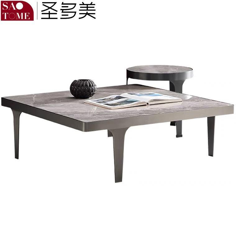 Light Luxury Living Room Furniture Square Coffee Table