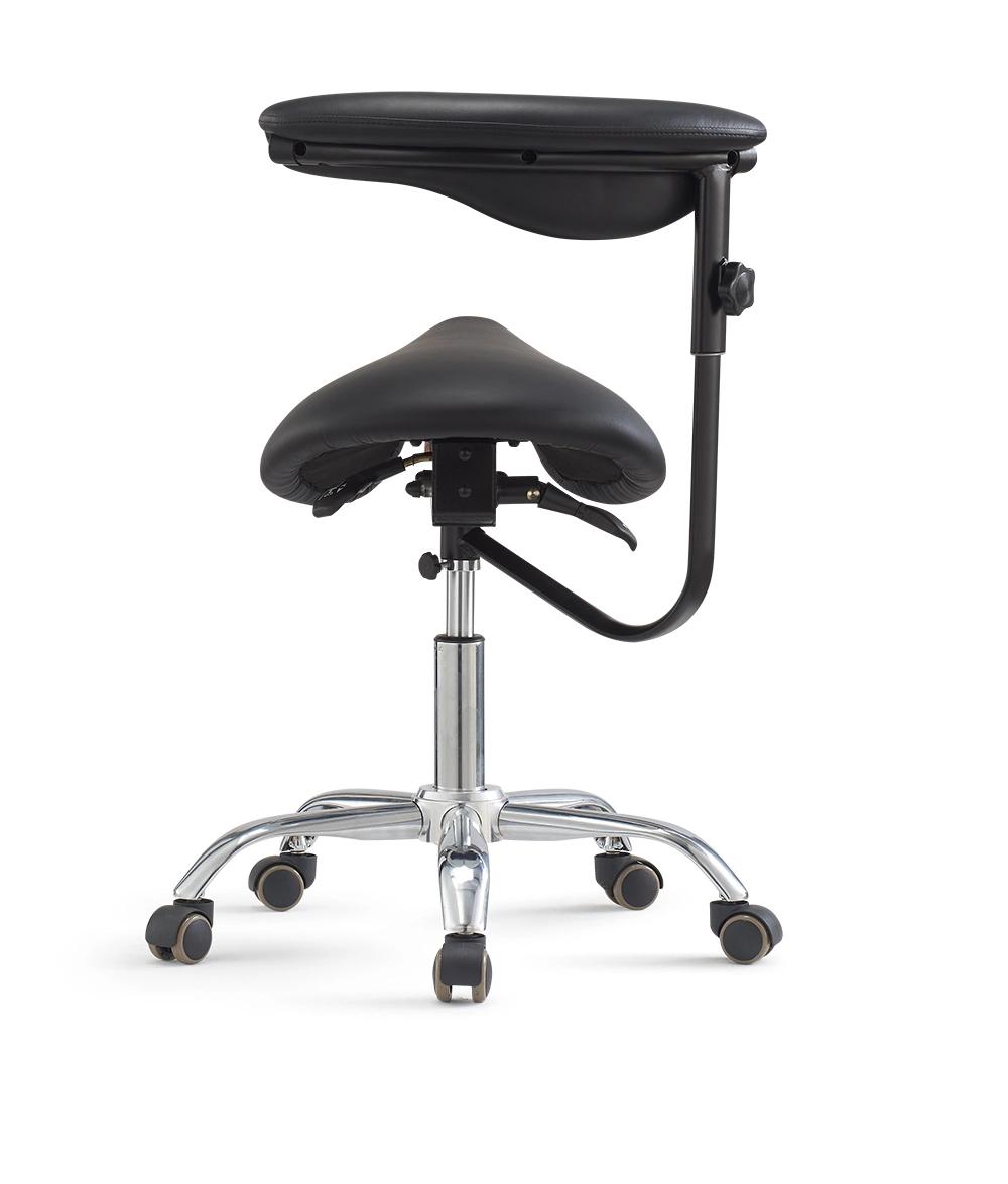 Haiyue Adjustable Saddle Stool with Roating Arm