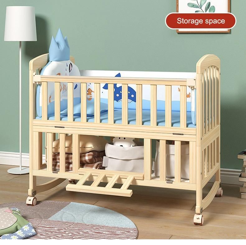 Manufacturer Custom Baby Bed Cot Nursery Furniture for Growing