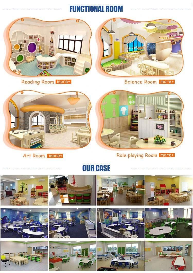 Modern Wooden Kids School Furniture Set