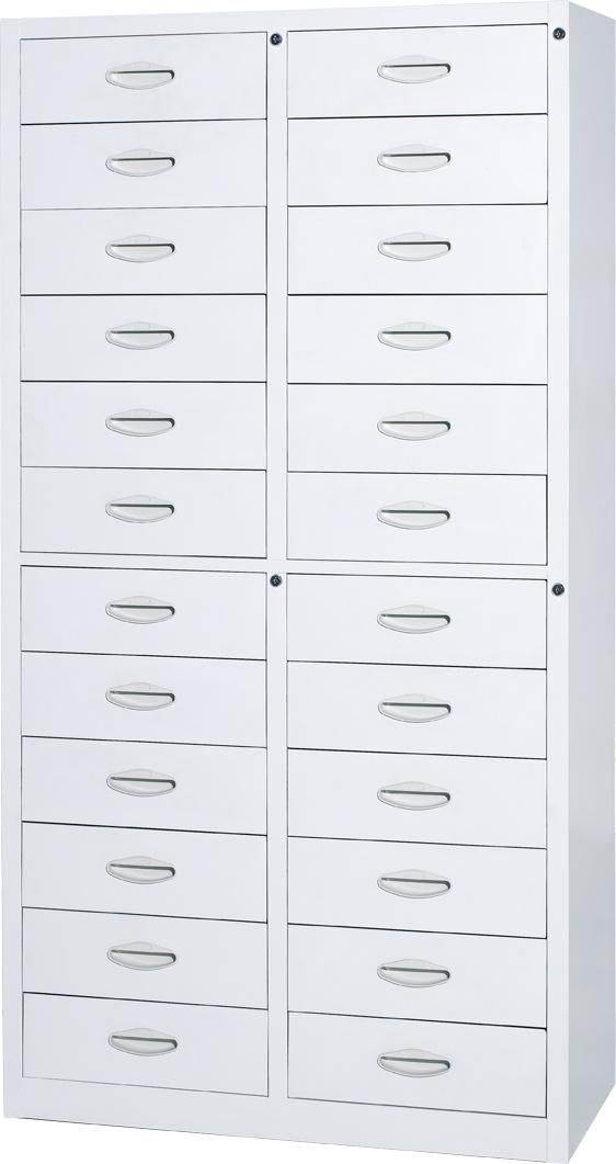 Modern Black Color Sample Metal Moving Three Drawer Small Cabinet (SZ-FC035)