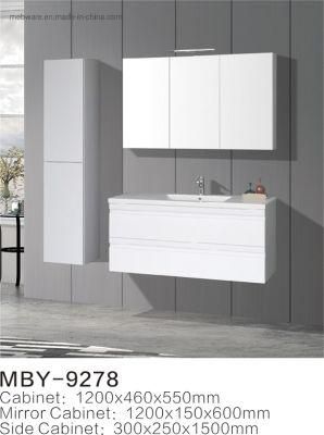 Wall MDF Bathroom Cabinet with LED Mirror