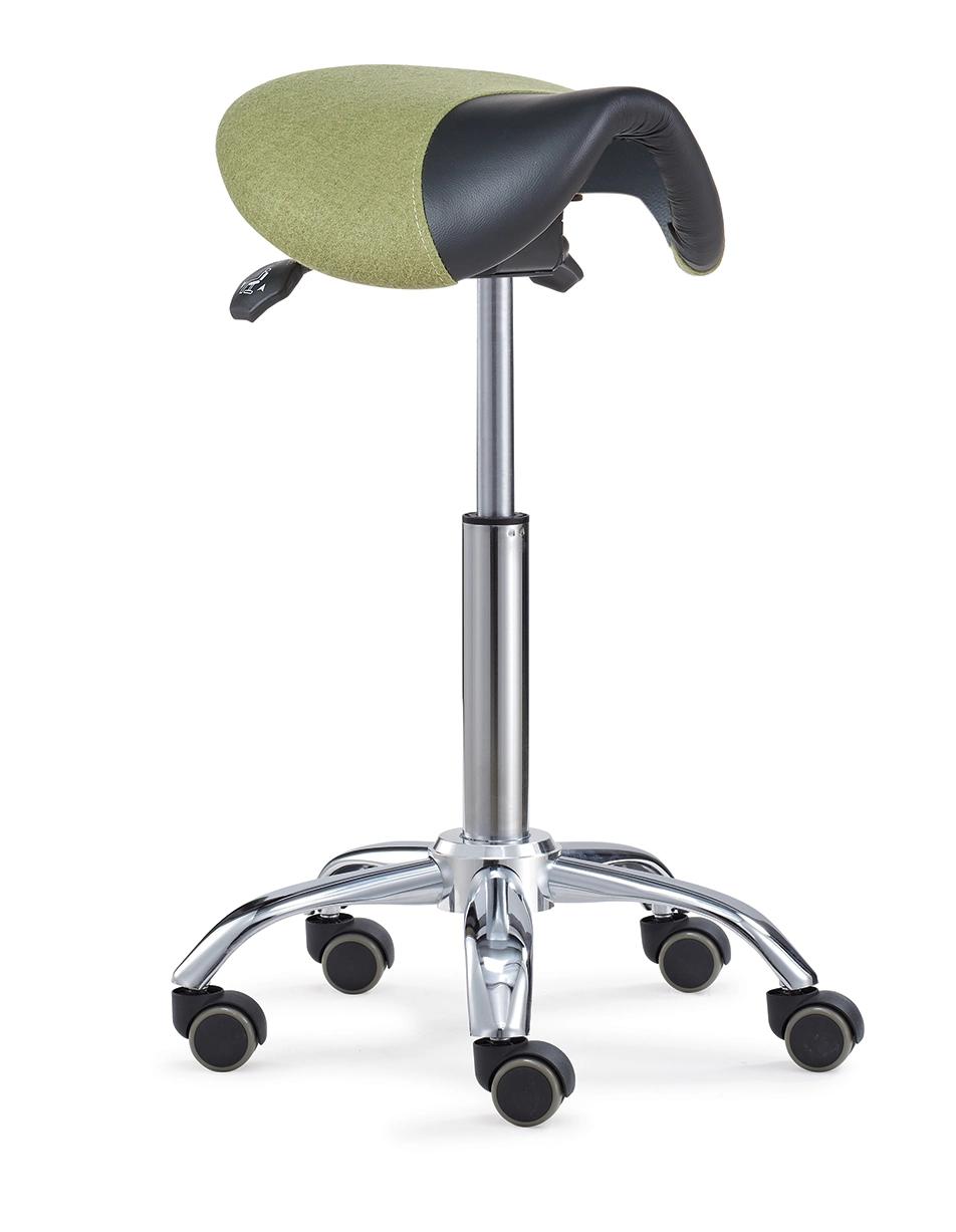 Ergonomic Tilt Saddle Stool Adjustable Height Office Chair