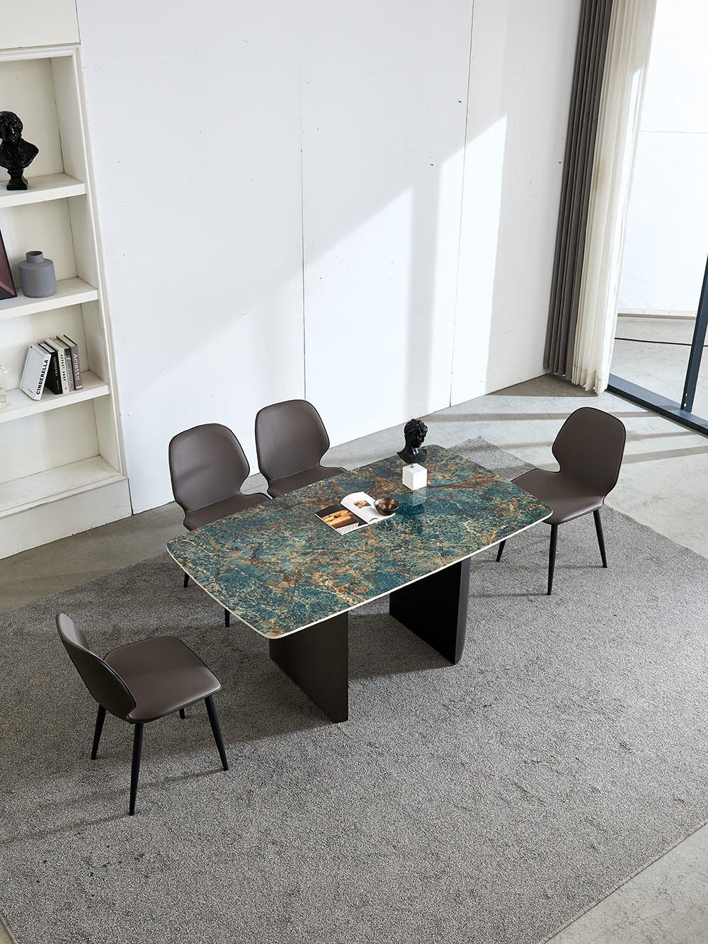 Office Furniture Pandora Dining Table Rock Plate Top