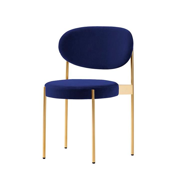 Modern Restaurant Chair Wedding Chair Commercial Furniture Velvet Golden Dining Chair