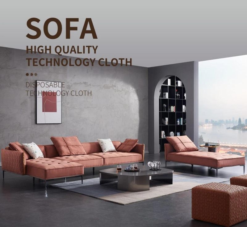 High-End Technology Cloth Sofa Modern Sectional Sofa Home Furniture