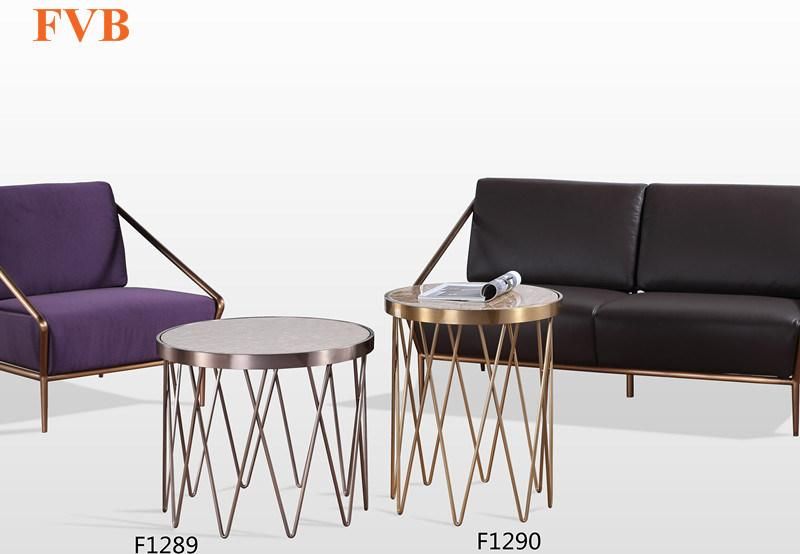 Modern Glass Coffee Table Set Stainless Steel Living Room Furniture