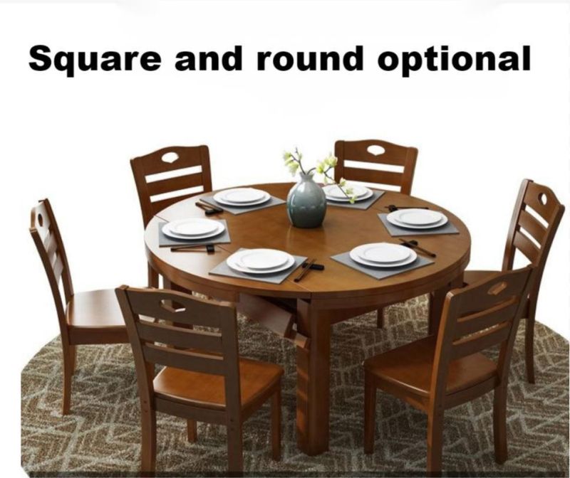 Wooden Wedding Natural Round Room Dining Furniture Tables Table Set