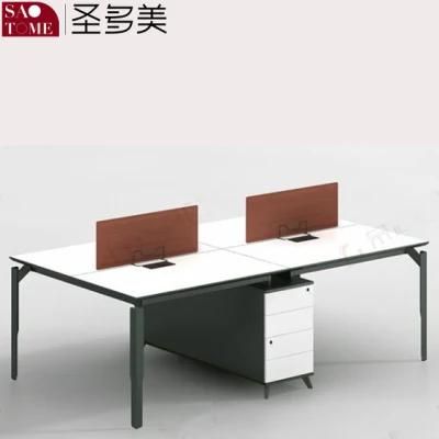 Modern Office Furniture Four Seat Office Desk