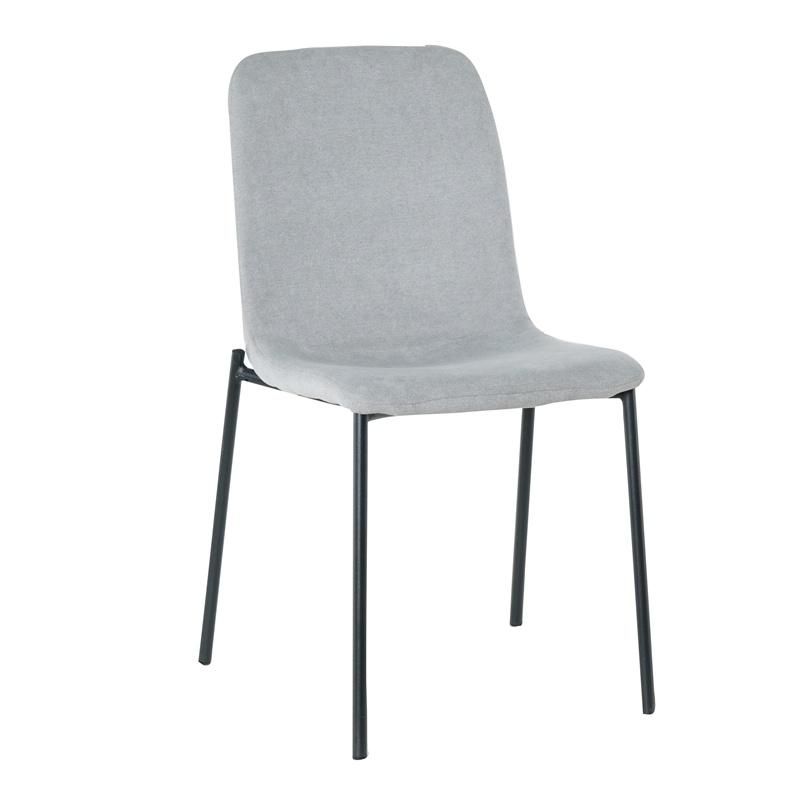 Wholesale Design Room Furniture Nordic Velvet Modern Luxury Dining Chairs with Metal Legs