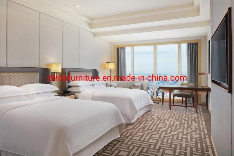 Foshan Factory 4 Star Customized Wooden Economic Hotel Apartment Villa Living Room Bedroom Furniture Double Single King Queen Size Bed