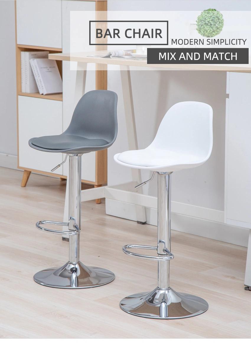 Contemporary Cafe Furniture High Stool Steel Frame Bar Chairs