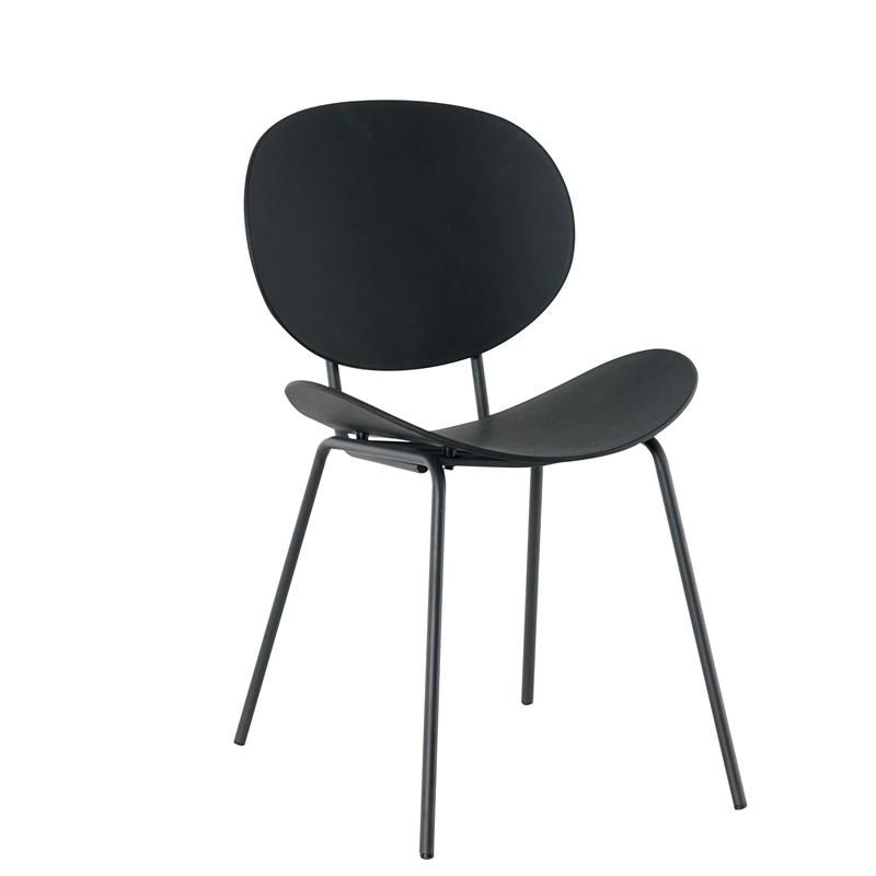 Cheap Price Outdoor Modern Black Restaurant PP Dining Plastic Chairs for Sale