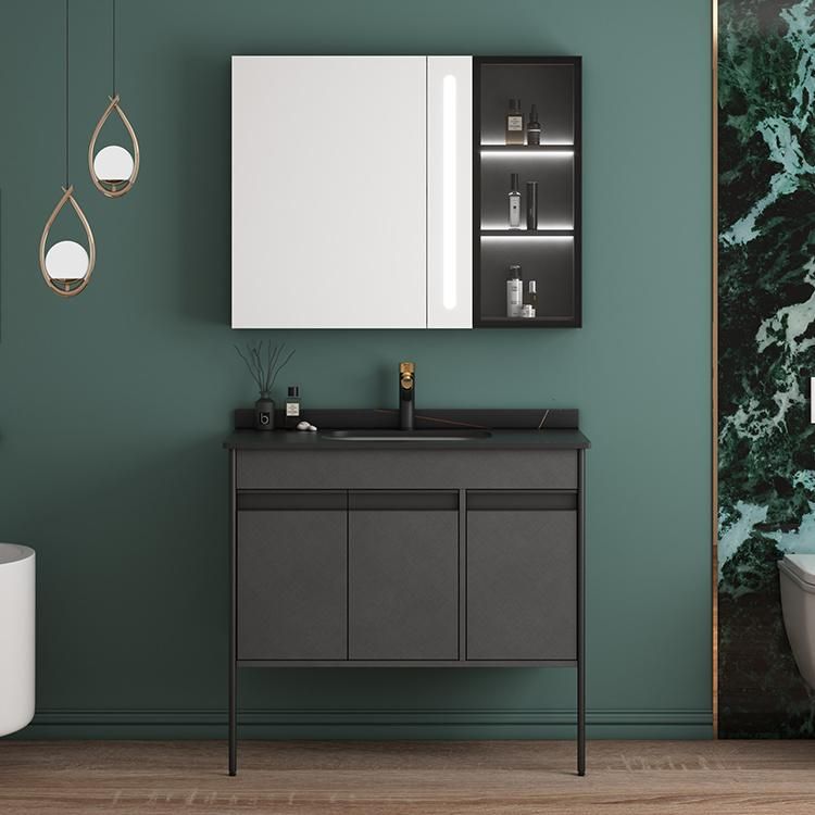 New Arrival Modern Wholesale Modern Wall Cabinet Vanity Sink Bathroom Furniture Mirror Vanity Cabinet with Bathroom Sink