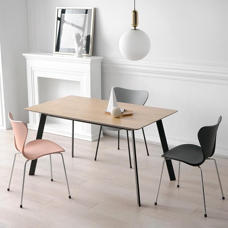 High Quality Chrome Leg PP Seat Dining Chair Furniture