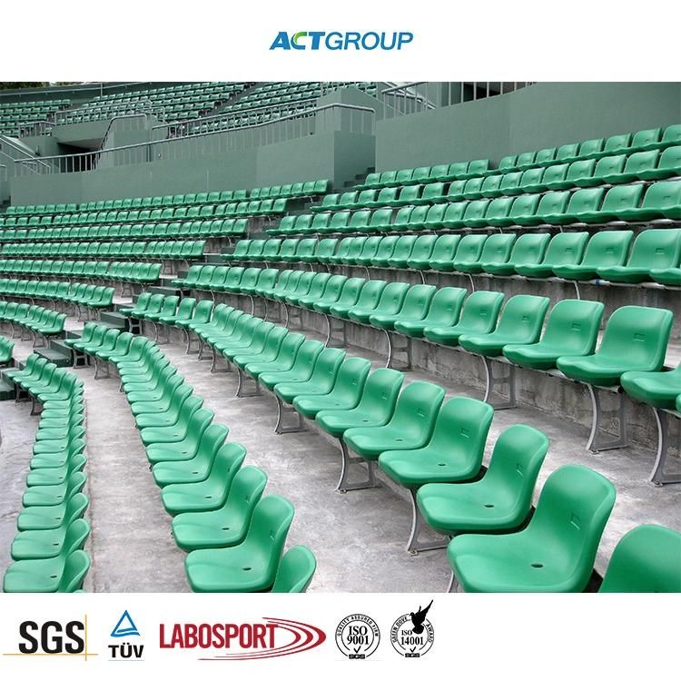 Wall Mounted HDPE Plastic Stadium Chair Seats with Medium Back