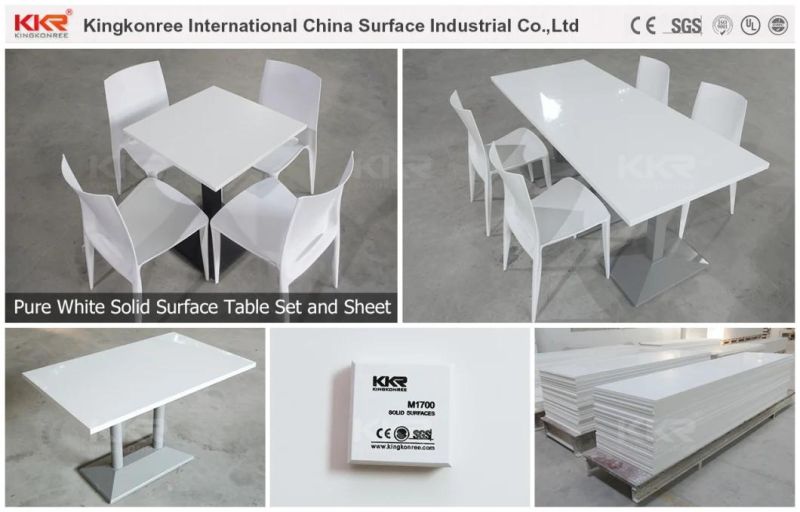 Marble Color Dining Room Furniture Quartz Stone Dining Table Solid Surface Table