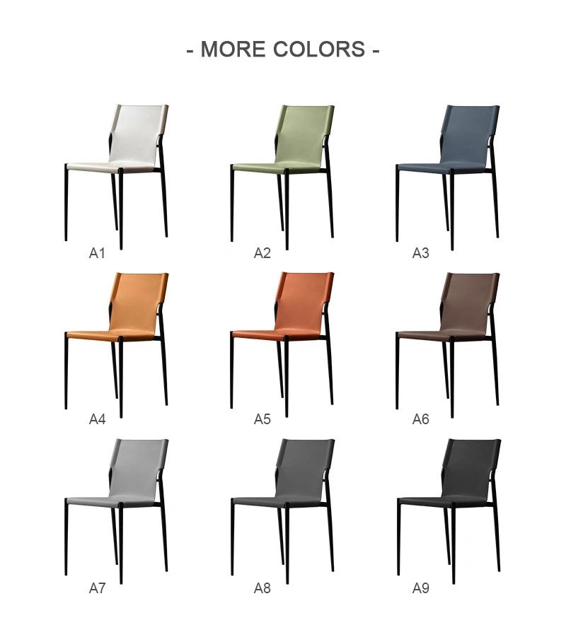 Hot Sale Dining Room Furniture Modern Design Steel Leg Office Reception Chair