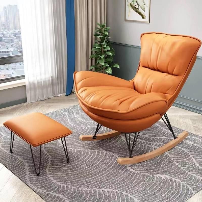 Luxury Comfortable Bedroom Furniture Velvet Leisure Leather Hotel Living Room Rocking Recliner Chairs