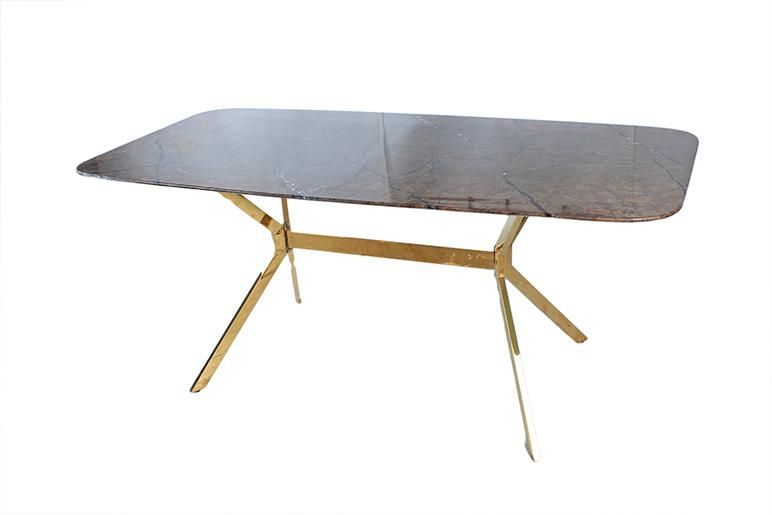 Wholesale Home Restaurant Coffee Furniture Sintered Stone Ceramic Marble Top Table