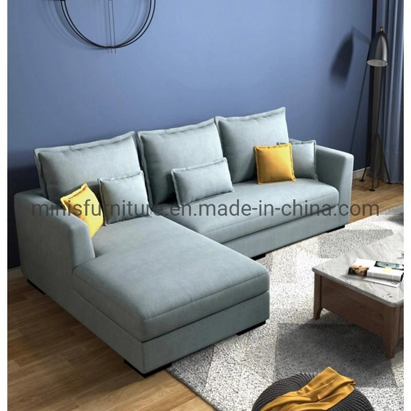 (MN-SF76) Italy Modern Design Simple Home Furniture Fabric L Shape Sofa