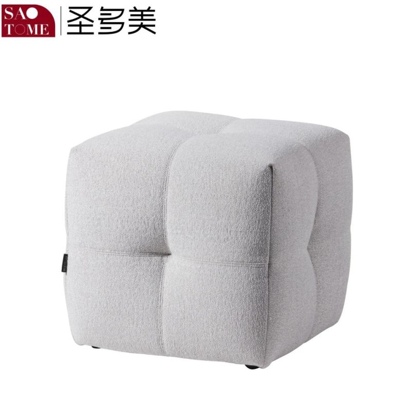 Modern Fashion Living Room Furniture Cloth Square Pedal