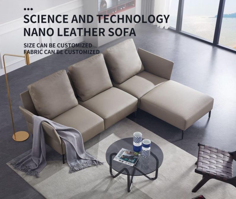 2020 Design High Quality Technology Nano Leather Modern Sofa Furniture