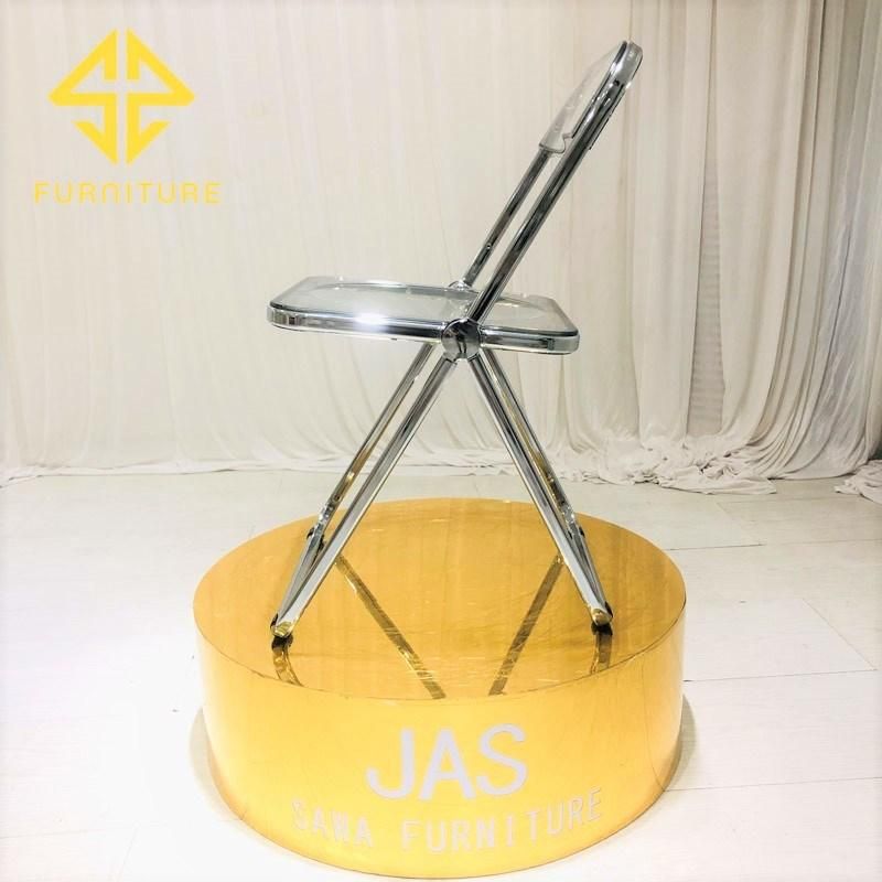 Outdoor Furniture Metal Iron Folding Dining Chair Hotel Furniture Wedding Events Chairs