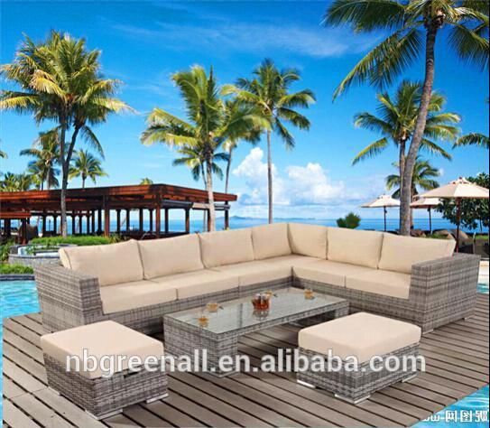 Wholesale Modern Style Aluminum/Steel Frame Furniture Outdoor Sofa for Home Hotel Garden Patio