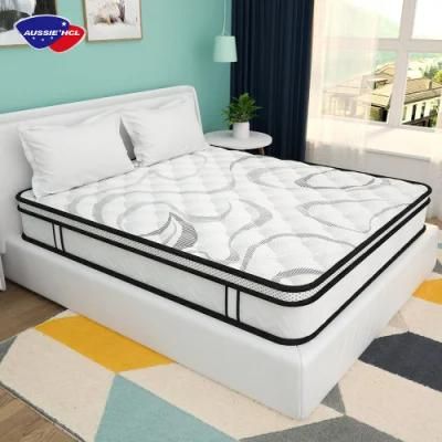 Factory Wholesale Quality Sleep Well King Queen Double Size Memory Gel Foam Innerspring Pocket Coil Mattress in a Box