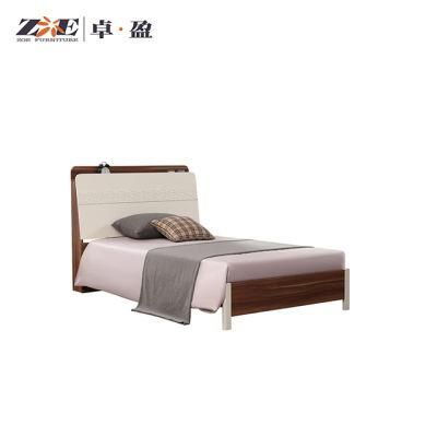 Home Bedroom Furniture King Size Wooden Bed