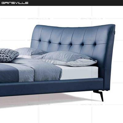 Foshan Gainsville Bedroom Furniture New Italian King Size Fabric King Bed