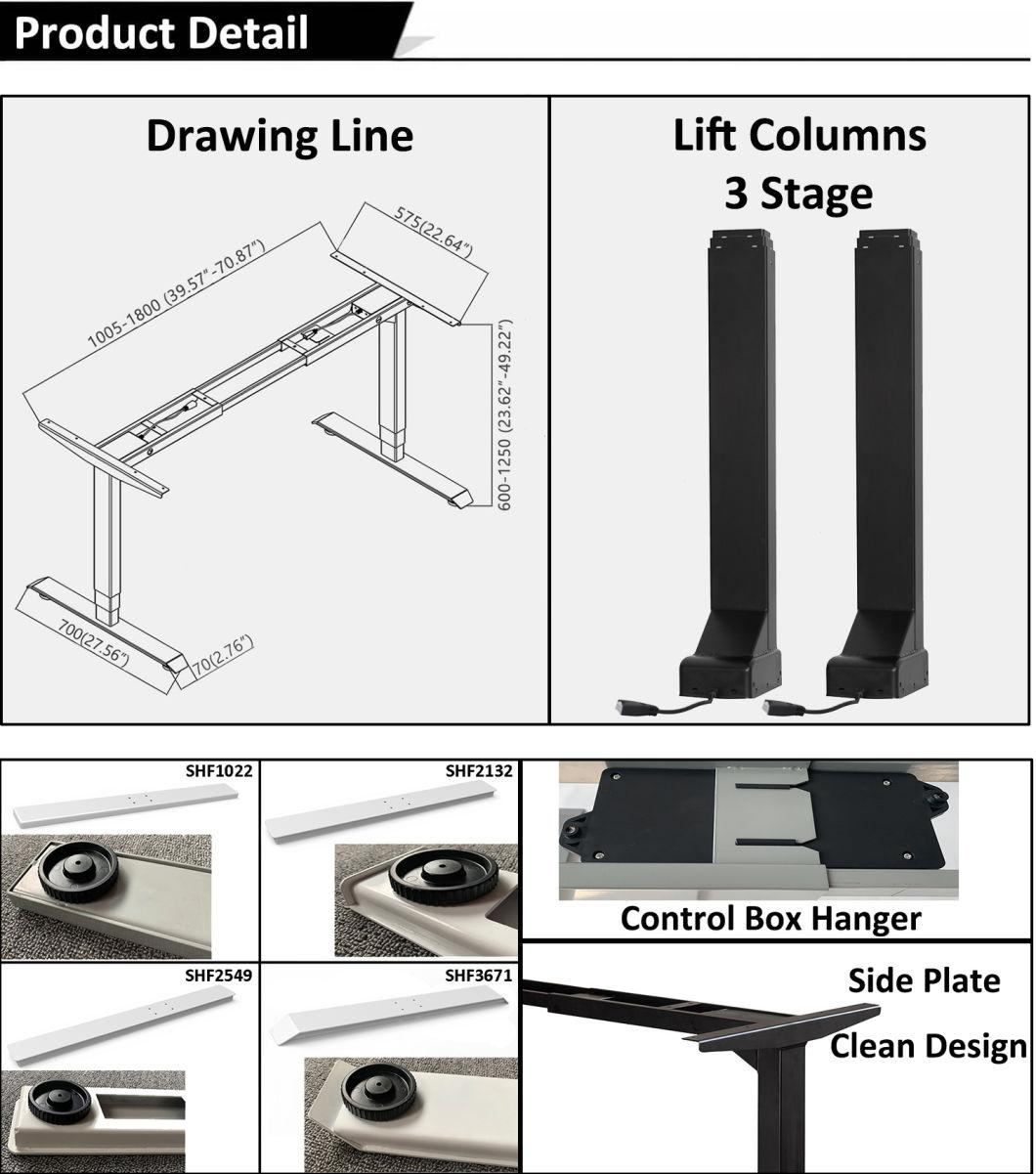 Ergonomic Best Standing Desk Frame Height Adjustable Office Furniture Desk