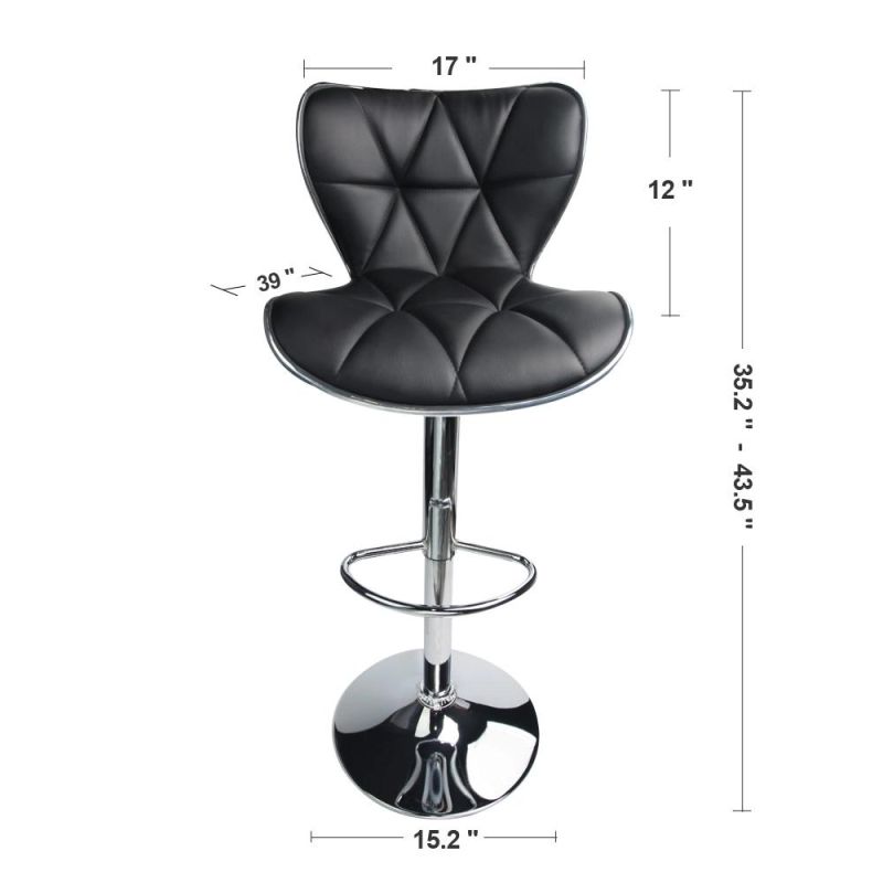 Chinese Furniture Factory Hot Sale PU Cover Metal Leg Bar Stools Bar Chairs Bar Furniture