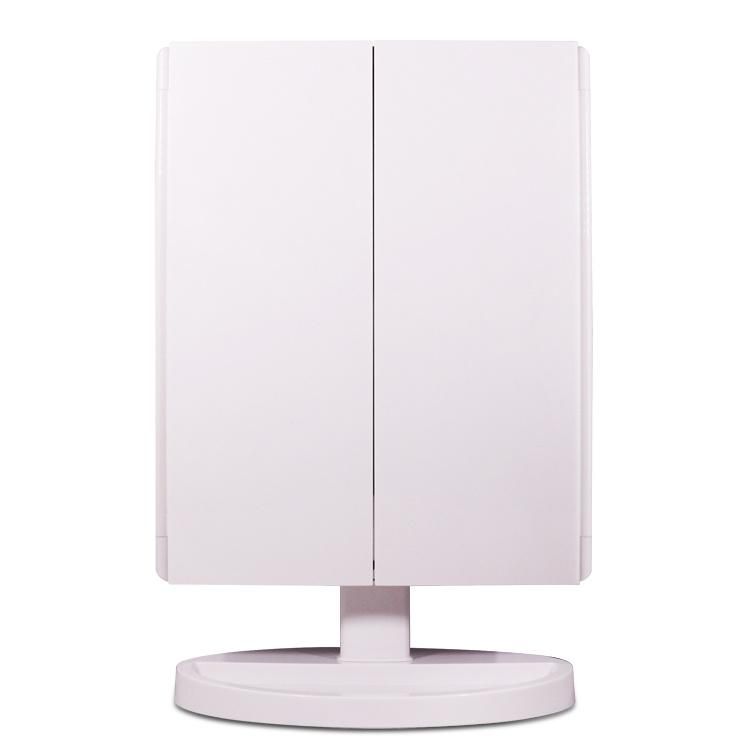 Foldable Portable Vanity Mirror for Makeup with Dimmable Colors