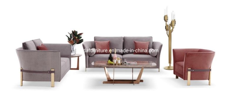 Affordable Luxury Living Room Unique Design Velvet Sofa