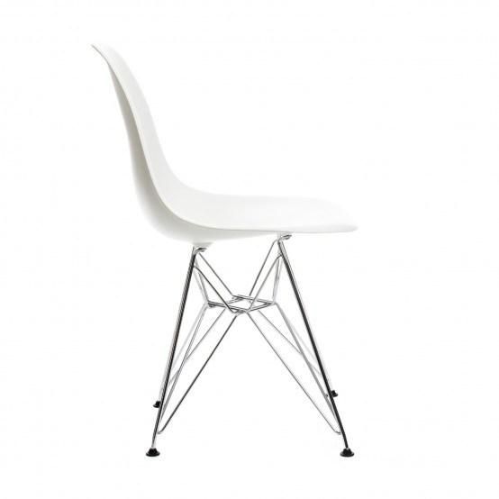 Modern White PP Plastic Dining Kitchen Dining Chairs with Wooden Legs for Sale