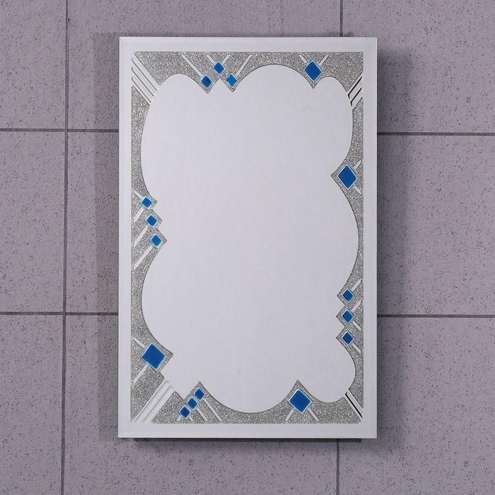 4mm Wall Hanging Ice Flower Resin Art Bathroom Mirror for Decoration