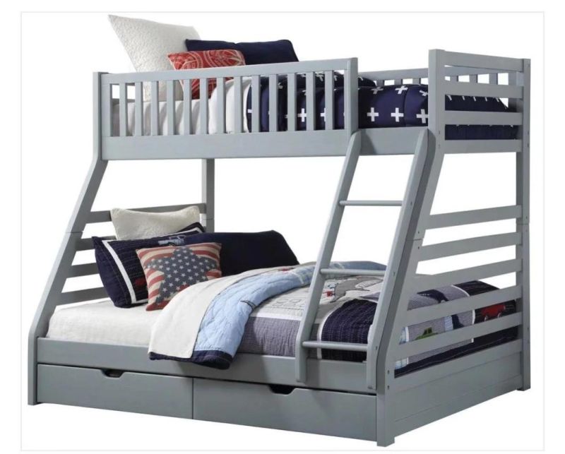 High Quality Wooden Bunk Bed Children Double Wooden Bed