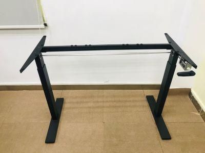 Hand-Cranked Light-Weight Version of Lifting Table Frame/Computer Desk/Standing Desk (B0205AS)