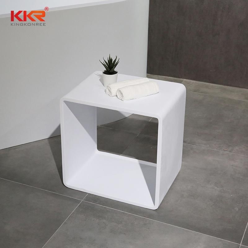 Solid Surface Table Artificial Marble Bar Tables Small Low Corner Table for Bathroom