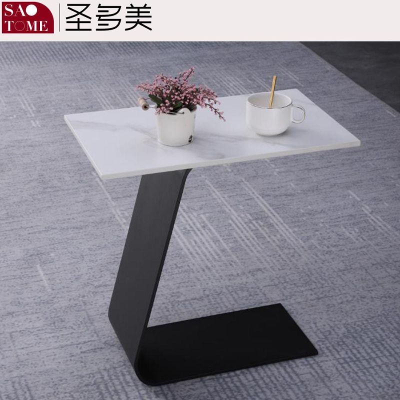 Modern Simple Luxury Leisure Living Room Furniture Slate/Marble Round Coffee Table