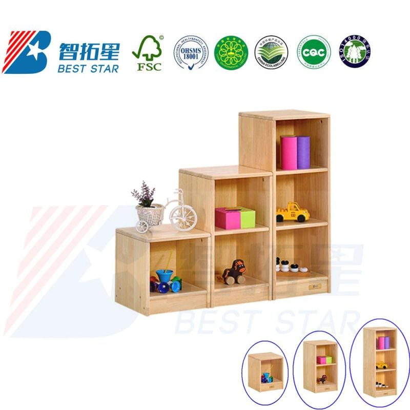 Children Classroom Furniture, Preschool and Kindergarten Day Care Wood Bookshelf, Kids Nursery Toy Storage Cabinet, Playroom Furniture Display Cabinet