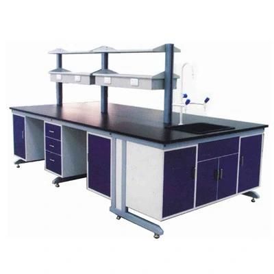 Biological Wood and Steel Electronic Lab Bench, Hospital Wood and Steel Lab Furniture with Linners/